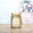 thumbnail image 4 of AuroraX Clear Glass Vase for Flowers Elegant Glass Vase Centerpiece Modern Cylinder Tall Minimalist Clear Vase for Home Decor Gold, 4 of 6