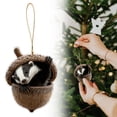 thumbnail image 2 of Aoyunhp 1Pc Forest Animal Series Christmas Ornaments,Cute Animal Christmas Ornaments,2D Flat Acrylic Hanging Pendant Creature Raccoon Hedgehog Decor,Christmas Tree Decorations for Home Holiday, 2 of 5