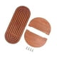 thumbnail image 1 of Estantes flotantes de 2 niveles, organizador de pared multifuncional, estante de pared bohemio Marrón, 1 of 9