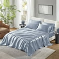 thumbnail image 2 of 6 PCS King Luxury Sheet Set Blue, 2 of 14