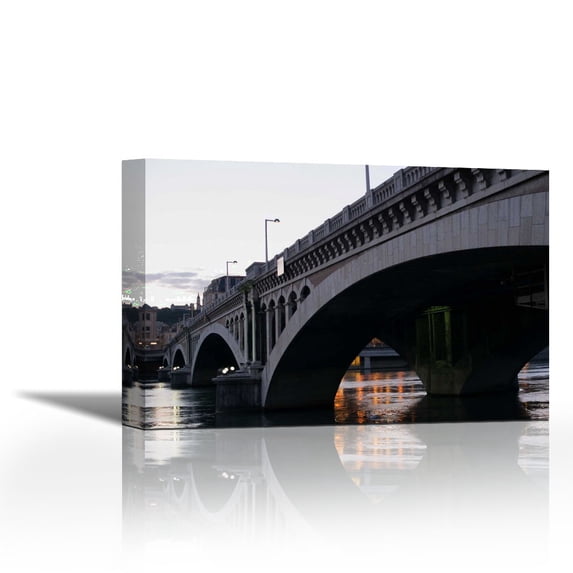 Wilson Bridge I - Contemporary Fine Art Giclee on Canvas Gallery Wrap - wall décor - Art painting - 36 x 24 Inch - Ready to Hang