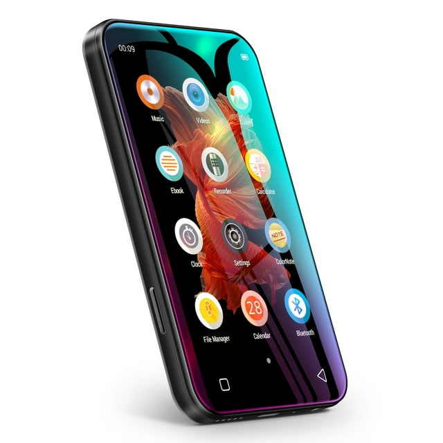 Reproductor MP3 TIMMKOO 72GB con pantalla táctil Bluetooth 4.0 negro