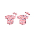 thumbnail image 2 of Raccmtaty Baby Girls Independence Day Romper Short Sleeve O Neck Popsicle Print Romper with Headband, 2 of 8