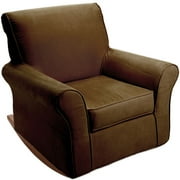 Dorel Rocker Slipcover, Brown Microfiber