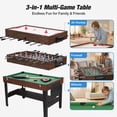 thumbnail image 3 of FUNTOK 3 in 1 Game Table with Air Hockey, Foosball, Pool, 48'' Multi Game Table with All Accessories & Storage, Combo Game Table Professional Level for Adults Kids Family Game Room, 3 of 9