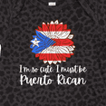 thumbnail image 4 of Inktastic I'm So Cute, I Must Be Puerto Rican Sunflower Puerto Rico Boys or Girls Baby Bodysuit, 4 of 5