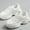 White, variant on Women Chunky Fashion Sneakers Platform Bold Lace-Up Comfortable Sneakers.