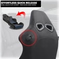 thumbnail image 5 of Spec-D Tuning Black Premium Suede, Blue Mesh Fabric, Fully Reclinable Racing Seats w/Dual Sliders, 4 Point Harness Compatible, Left + Right Pair 2 Seats, 5 of 7