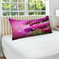 thumbnail image 4 of GZHJMY Purple Chrysanthemum Pillowcase, Super Soft Pillow Shams Covers, Plush Cozy Pillow Cases with Zipper, 21" X 54"（165）, 4 of 6