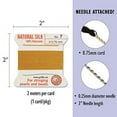 thumbnail image 2 of Griffin Silk Bead Cord Perlseide – Amber Color – Size 7 (0.75mm) – 2 Meters per Card – Stainless Steel Needle Attached – for Knotting Pearls, Gemstones, Crystals and Beads, 2 of 5
