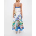 thumbnail image 2 of Women High Waist Cotton Linen Printed Cami Dress Casual Summer Sundress, 2 of 4