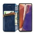 thumbnail image 5 of Galaxy Note 20 Case Cover, Allytech PU Leather Slim Fit Credit Cards Holder Anti-scratch Book Style Shock Protection Wireless Charging Support Wallet Case Cover for Samsung Galaxy Note 20,Blue, 5 of 13