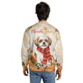 thumbnail image 5 of Happy Thanksgiving Shih Tzu with Turkey Pumpkins Autumn Vibes All Over Print 3D Sweatshirt Unisex Merch Lion Dog Lover Gifts - 12018, 5 of 6