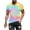Light Blue, variant on WAENQINLA Retro Tie Dye Shirt for Men Big and Tall 70S 80S Short Sleeve Hippies Tee Summer Muscle Crewneck Workout Tshirt