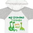 thumbnail image 4 of Inktastic Grandma Grandpa Love Me Dinosaurs Boys Baby Bodysuit, 4 of 5