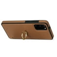 thumbnail image 6 of Allytech Galaxy S20 Plus Wallet, S20+ Case, Ring Holder Stand PU Leather Slim Fit Shockproof Anti-Scratch Cash Pocket Protective Wallet Phone Case Cover for Samsung Galaxy S20 Plus - Brown, 6 of 8