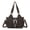 2D.BROWN, variant on Hobo Bags for Women Vegan Leather Purses and Handbags Ladies Chic Shoulder Bags Crossbody Purses with Metal Studs