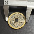 thumbnail image 1 of Antique-style copper coins, Hongwu Tongbao copper coins, large Hongwu riding a bull coin, cattle herding picture coin, antique-style copper coins., 1 of 4