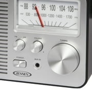 Jensen Portable AM/FM Radio, Black, MR-750-BK