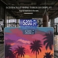 thumbnail image 3 of High Precision Body Weight Scale Smart Bathroom Scales with Large LCD Display(400lbs),Decorative for Bedroom-Sunset With Palm Trees On Beach, 3 of 4