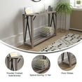 thumbnail image 6 of Merrick Lane Modern Farmhouse Engineered Wood Entryway Table and Powder Coated Steel Accents in Gray Wash, 6 of 12