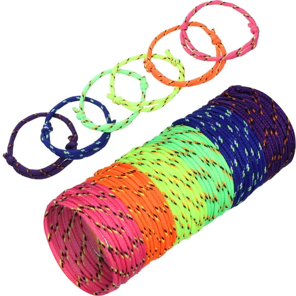 Pulsera de la amistad WILLBOND 216 colores neón para niños