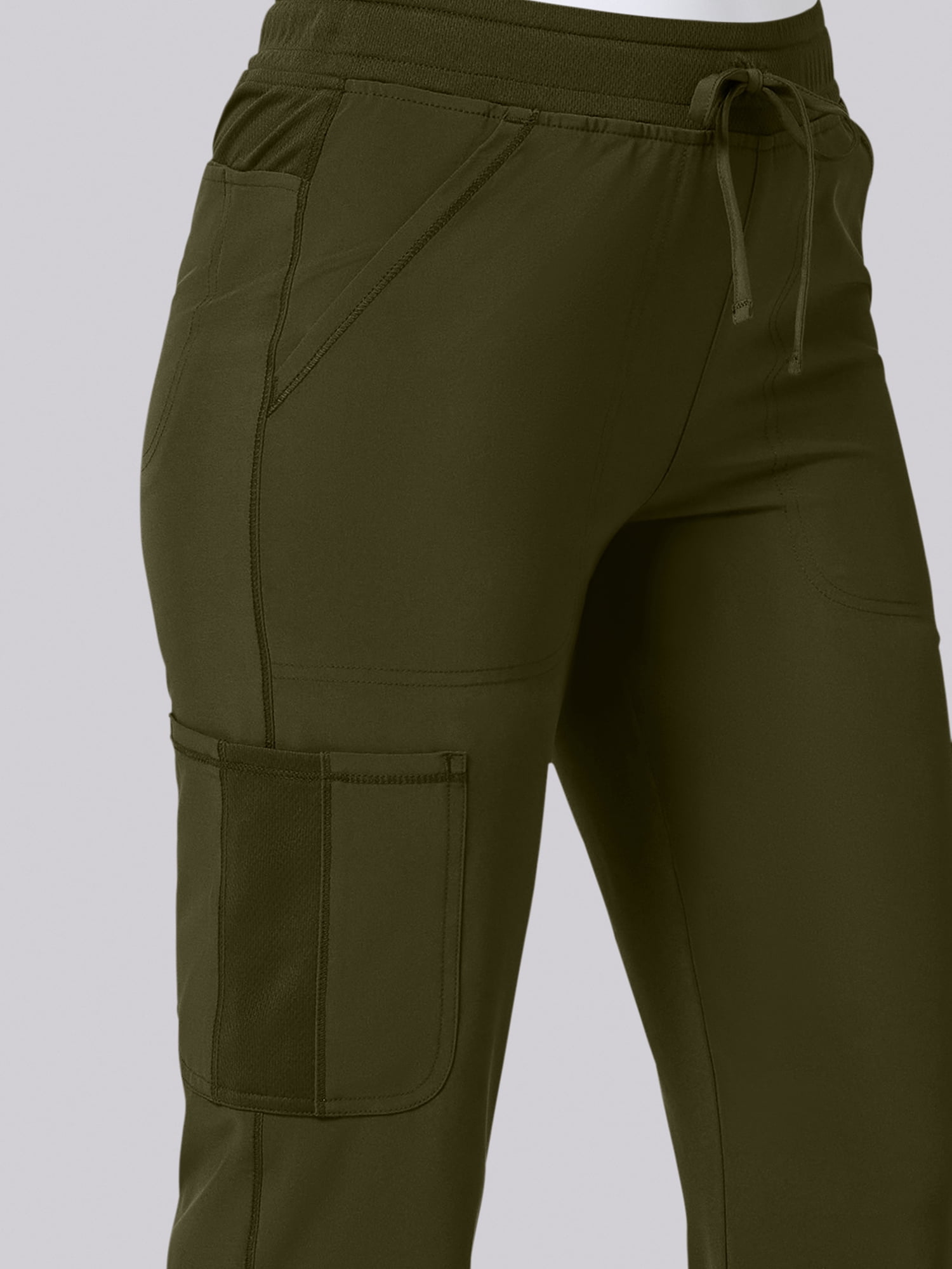 Scrubstar Performance Women’s Antimicrobial Drawstring Cargo Straight Leg Scrub Pant, Sizes XS–3XL