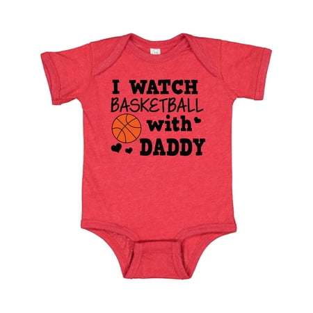 

Inktastic I Watch Basketball with Daddy Gift Baby Boy Bodysuit