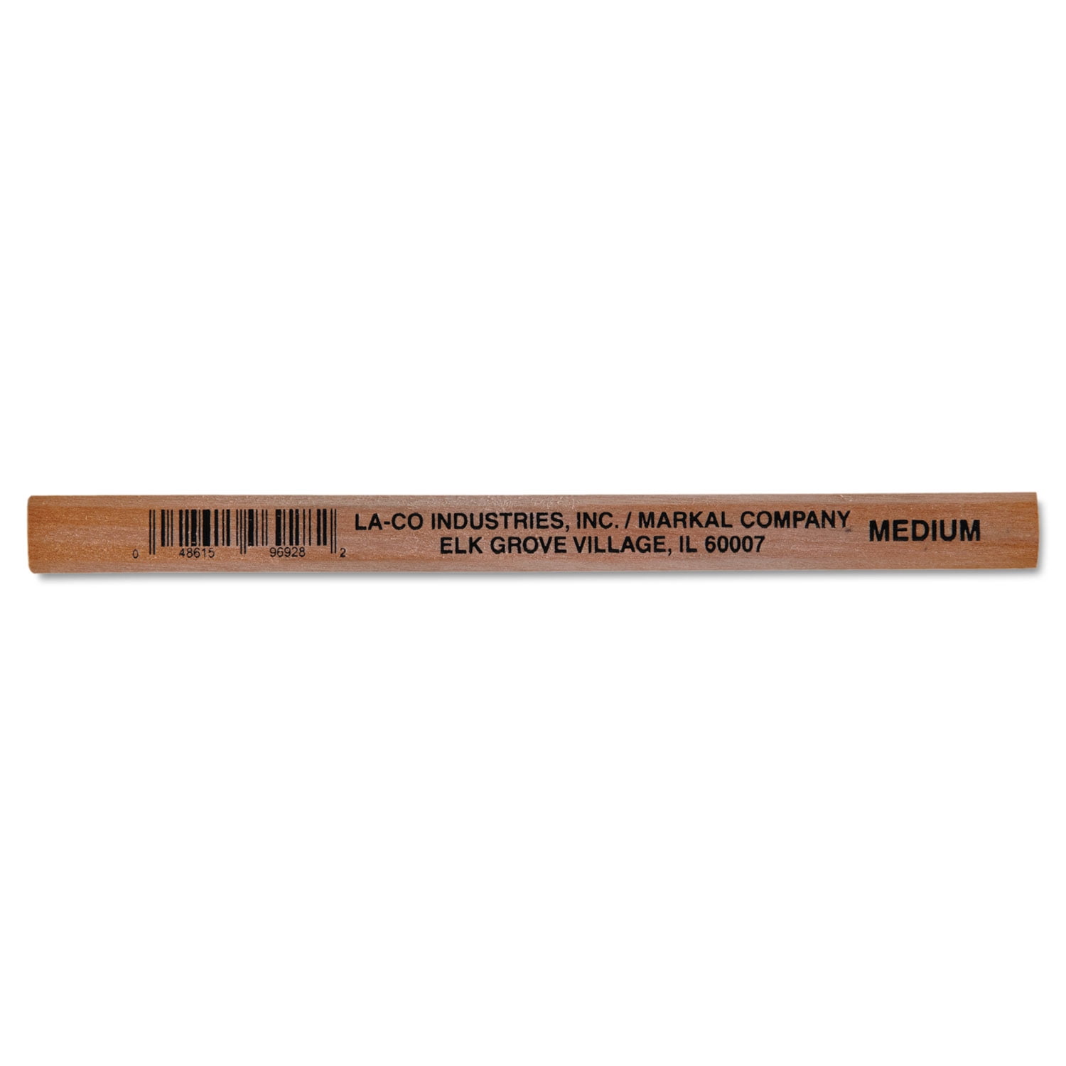 La-co Industries Carpenter's Pencil, Black Lead, Natural Woodgrain Barrel