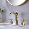 thumbnail image 4 of Classic Solid Brass Widespread Faucet, 2-handle Bathroom Sink Faucet, 4 of 8