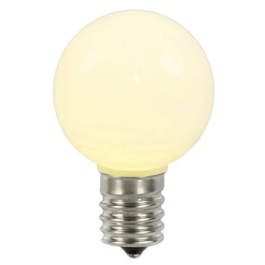Vickerman Warm White Ceramic G50 LED Replacement Bulb, 5 per Bag