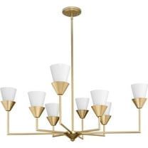 P400373-205-Progress Lighting-Pinellas - 8 Light Chandelier-14.37 Inches Tall and 40 Inches Wide-Soft Gold Finish