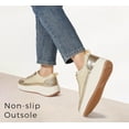 thumbnail image 4 of Women's Platform Sneakers Rhinestone Fashion Chunky Casual Sparkly Retro Braided Walking Shoes, 4 of 18