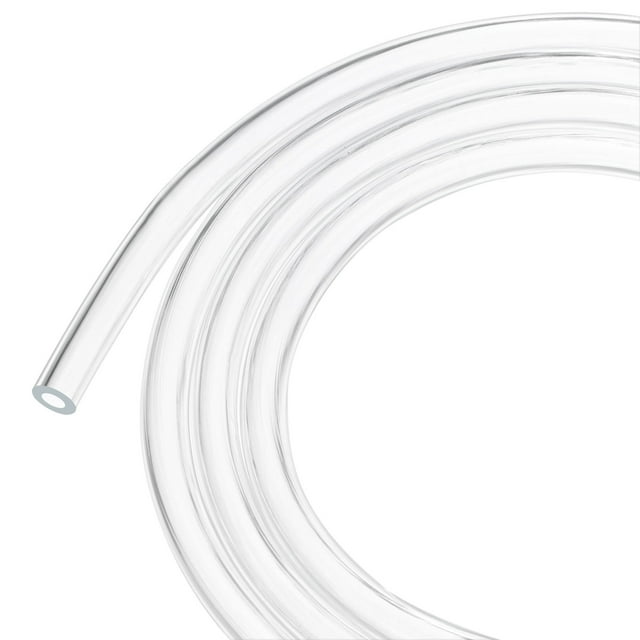 Tubería de plástico transparente, 0.16 pulgadas (4 mm) ID 0.32 pulgadas (8 mm) OD, tubo de 16 pies (5 m) de longitud, tubería de vinilo para jardín