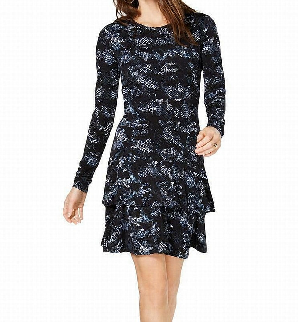 snake print dress petite