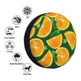 thumbnail image 4 of Pofeuu Orange Print Spare Tire Wheel Cover for Car Truck SUV Camper Universal Fit Spare Tire Cover RV Spare Tire Covers-16 inch, 4 of 6