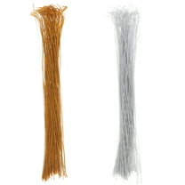 200pcs Metallic Thread Cord Strings for Christmas Ornaments Hanging, Holiday Decoration Ties, Versatile Ornament Hangers