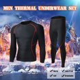 thumbnail image 1 of Conjunto de ropa interior térmica para hombre Camiseta de sudor Long Johns Bodycon Fit, 1 of 7