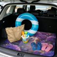 thumbnail image 2 of DISNIMO Cat Flower Print Car Cargo Mat Heavy Duty Rear Trunk Liner Washable Dog Cargo Protector Suitable for Most Car Models, Easy to Clean, 2 of 7