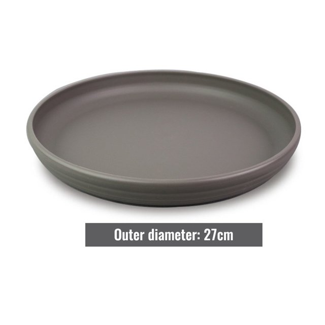 Pot de Fleurs Rond pour Plante Succulente Soucoupe Plateaux Fournitures Décor
