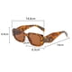 thumbnail image 2 of Gafas de sol con montura cuadrada, gafas de montura cuadrada con borde cortado de plástico personalizadas, gafas de sol de pierna ancha personalizadas Adepaton BST3009341-2, 2 of 6