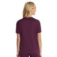 thumbnail image 2 of EL9605 V-Neck Scrub Top for Men & Women | Perfect for Medical, Dental, Veterinary Wine Medium, 2 of 4