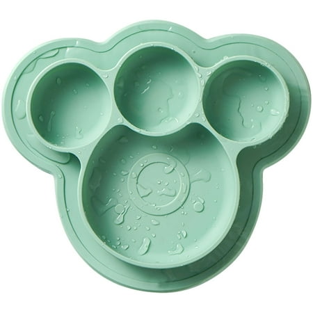 

1pc Baby Suction Plate Dish Unbreakable Feeding Plate Toddler Training Tableware