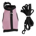 thumbnail image 2 of Harness and Leash Set for Small Animals Adjustable Mesh Vest with Lead Comfort Breathable Walking Gear for Guinea Pigs Rabbits and Outdoor Walking Control,Pink,S, 2 of 4