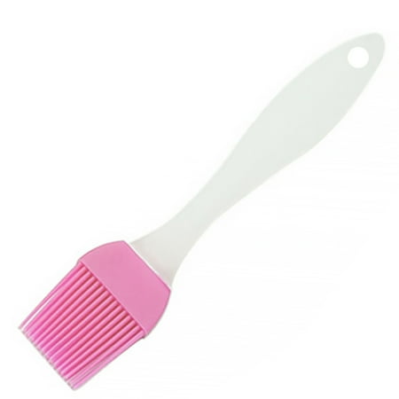 

Tssuoun Oil Brush Heat-Resistant Wear-resistant Scratch Proof Good Flexibility Washable Barbecue Tool Outdoor Camping Baking Pastries Rose Red