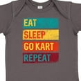 thumbnail image 4 of Inktastic Gokarting Eat Sleep Go Kart Repeat Boys or Girls Baby Bodysuit, 4 of 5