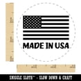 thumbnail image 2 of Made in USA America Flag Self-Inking Rubber Stamp Ink Stamper - Blue Ink - Small 3/4 Inch, 2 of 7