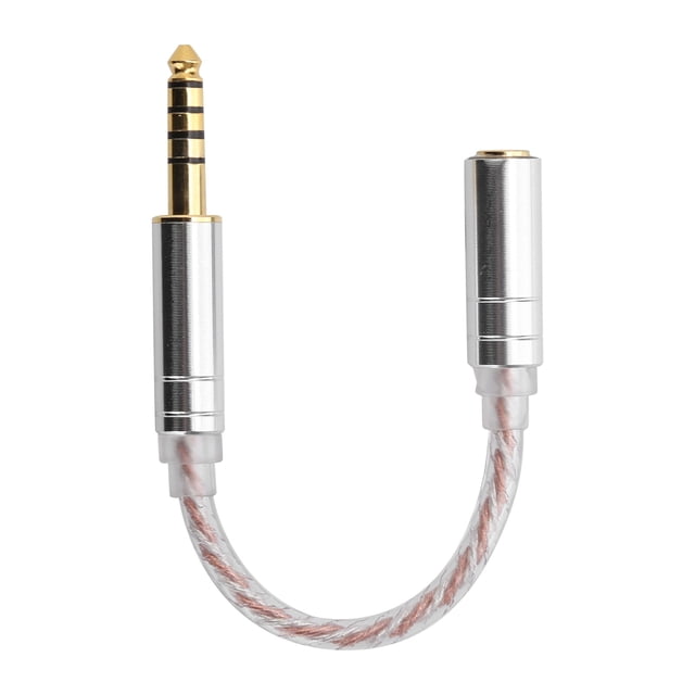 Audio Cable, Easy To Carry Clear Durable Headset Adapter Cable For Audio Connection For Family 4.4mm Balanced Male To 3.5mm Stereo Female