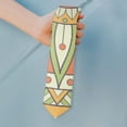 thumbnail image 2 of Tribal Boho Mandala Necktie - Decorative Art Design Wrinkle-Resistant Tie for Men, 2 of 4