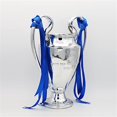 thumbnail image 5 of Gold Cup Trophy Award for Sports Tournaments, UEFA Champions League Trophy Resin Crafts, Real Madrid Big Ears European Cup Crown, 5 of 5